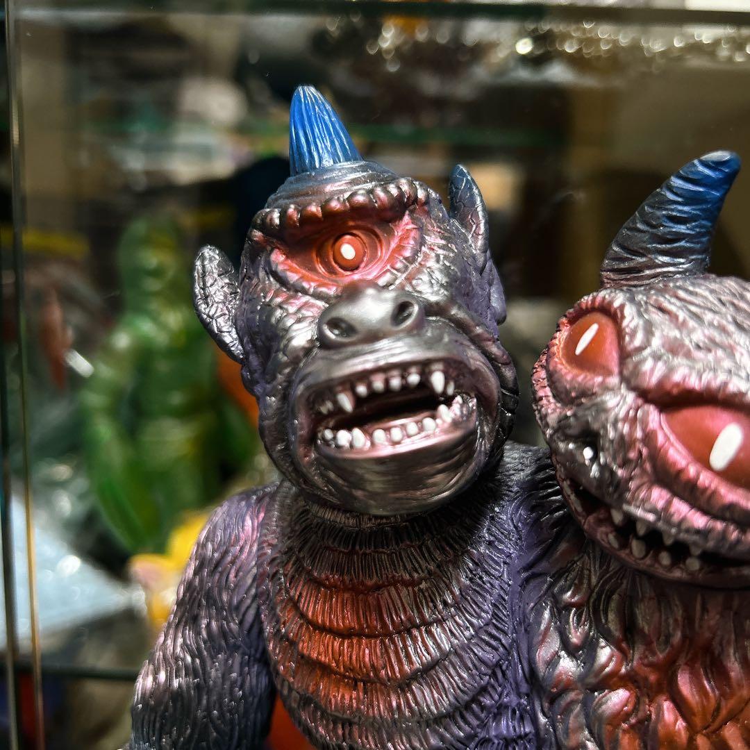 インディーズソフビ ツーヘッド サイクロプス デーモン 双頭怪獣 フィギュア