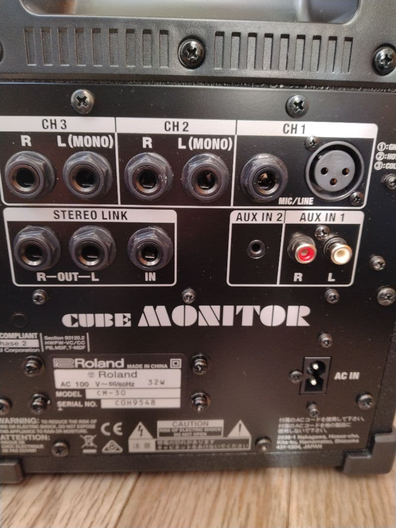 中古良品　Roland CUBE MONITOR CM-30 取説有り