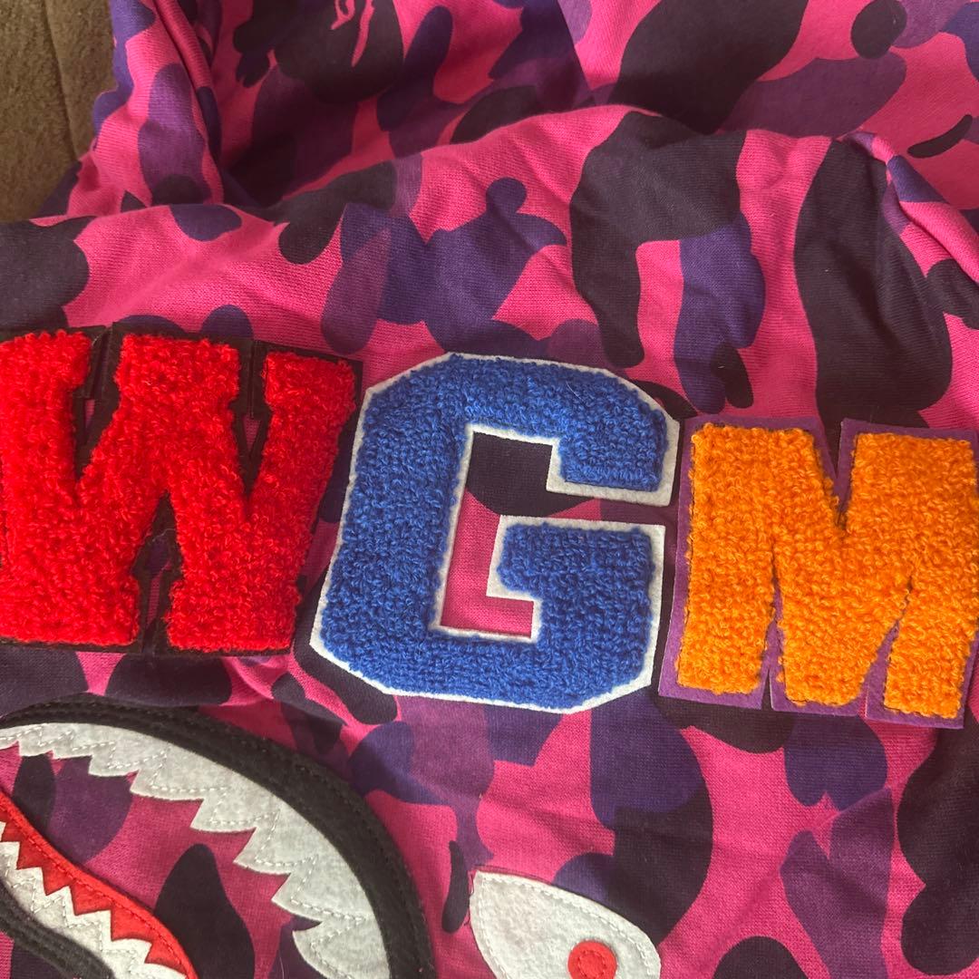 bapeエイプシャークパーカーsサイズ