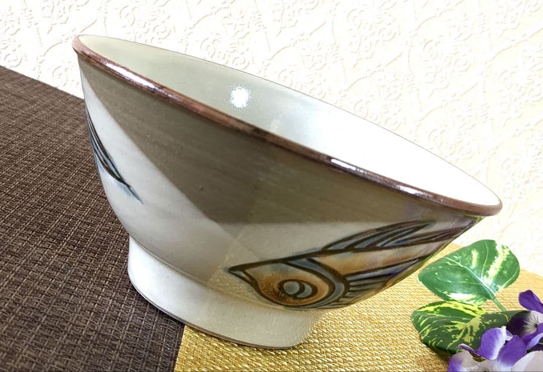 沖縄やちむん　壺屋焼　宮陶房　宮城須美子　レア✨️　魚紋　丼　深鉢