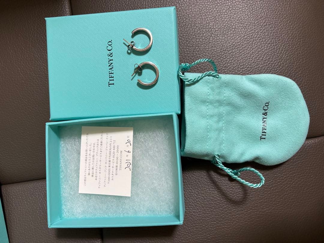 Tiffany & Co. フープピアス シルバー 1837