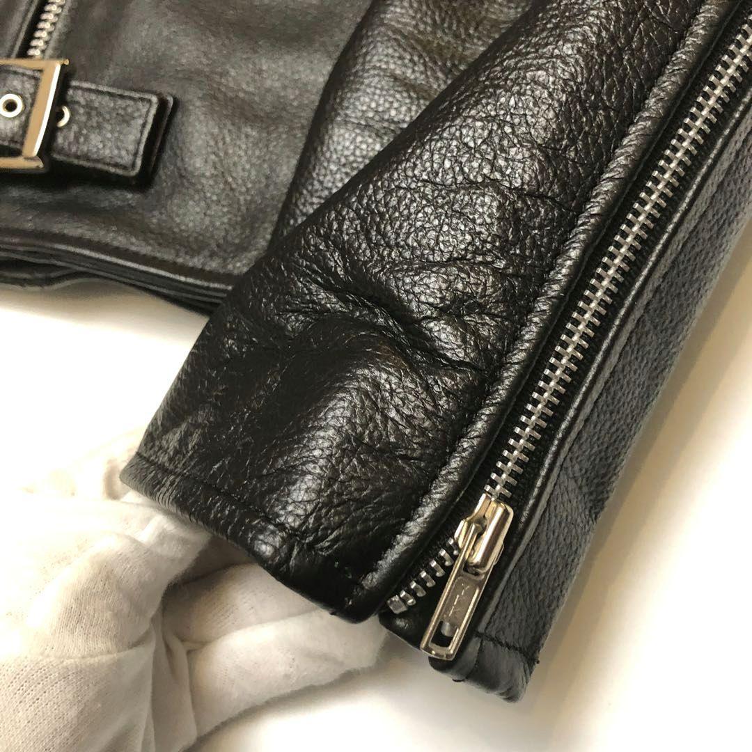 ★極美品★TOKYO PUNKER レザージャケット ボンテージ 32 S 黒