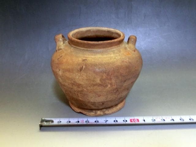壷■船壷 耳付き古壺 茶壷 花瓶 古玩 唐物 中国 古美術 時代物 骨董品■