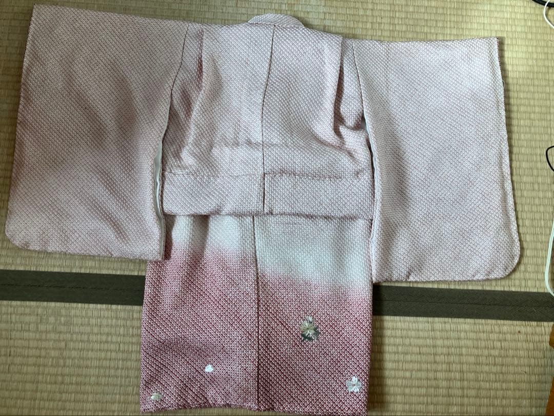 正絹　七五三　三ツ身祝い着　被布