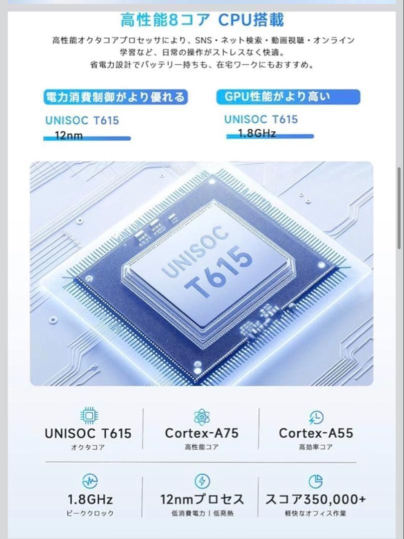 PHILIPS Android15 タブレット 10インチ 8コアCPU