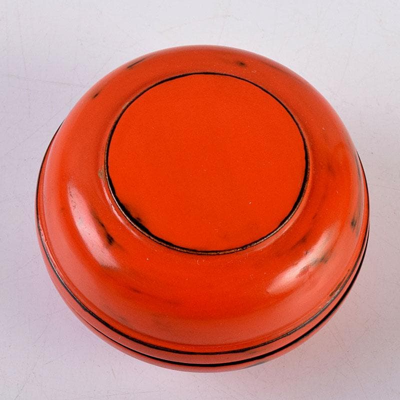 茶道具　根来塗　香合　時代箱　Z　8497