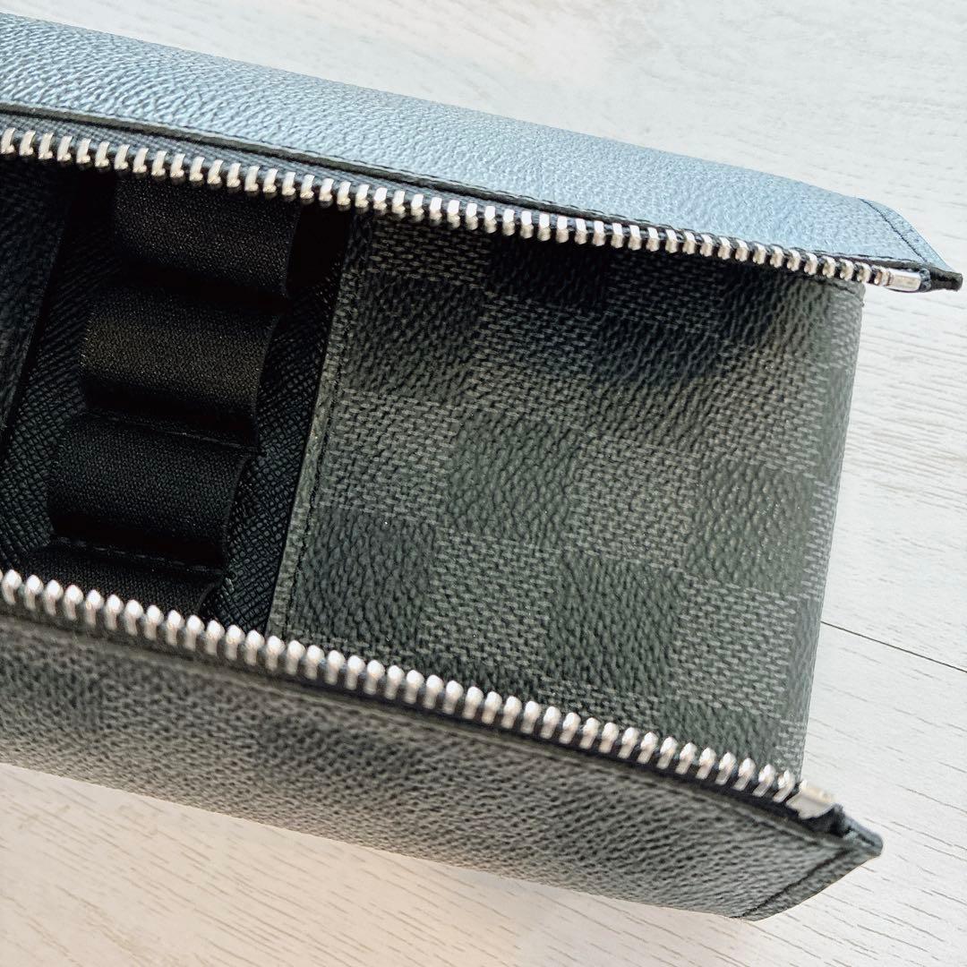 美品 ルイヴィトン ダミエ グラフィット エキュイ エクスペール ペンケース