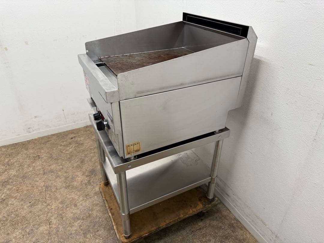 マルゼン　グリドル　鉄板　作業台セット　都市ガス　飲食店　MGG-046TB