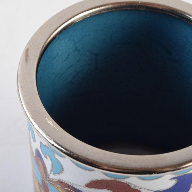 茶道具　北善七宝　花文　蓋置　共箱　C　9071