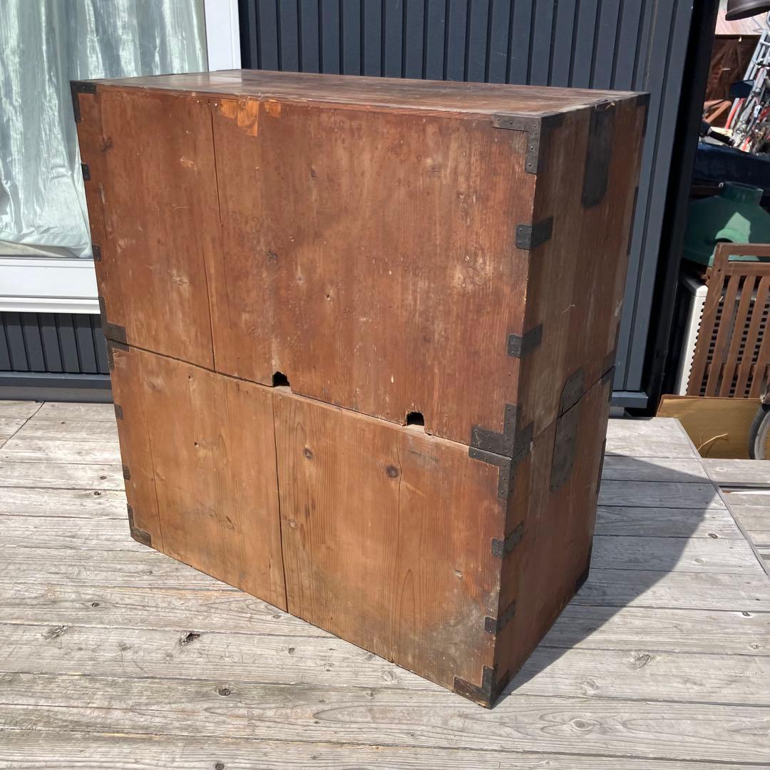 昭和レトロ 古家具 仙台箪笥 4段 引き出し箪笥 古家具 ビンテージ