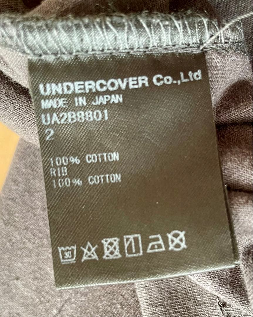 【傑作】undercover アンダーカバー ドクロ猫 Tシャツ2 グレー