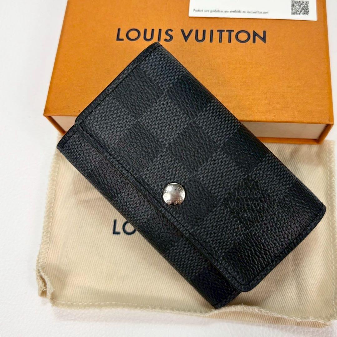 新品同様✨ルイヴィトン ミュルティクレ6 ダミエ グラフィット ICチップ