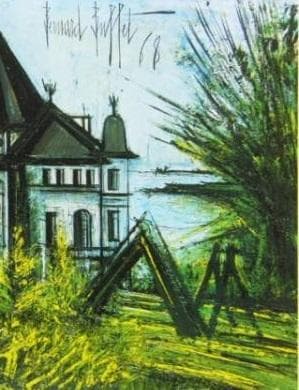 ベルナール・ビュッフェ「La Vallee,Saint-Cast」、人気作品