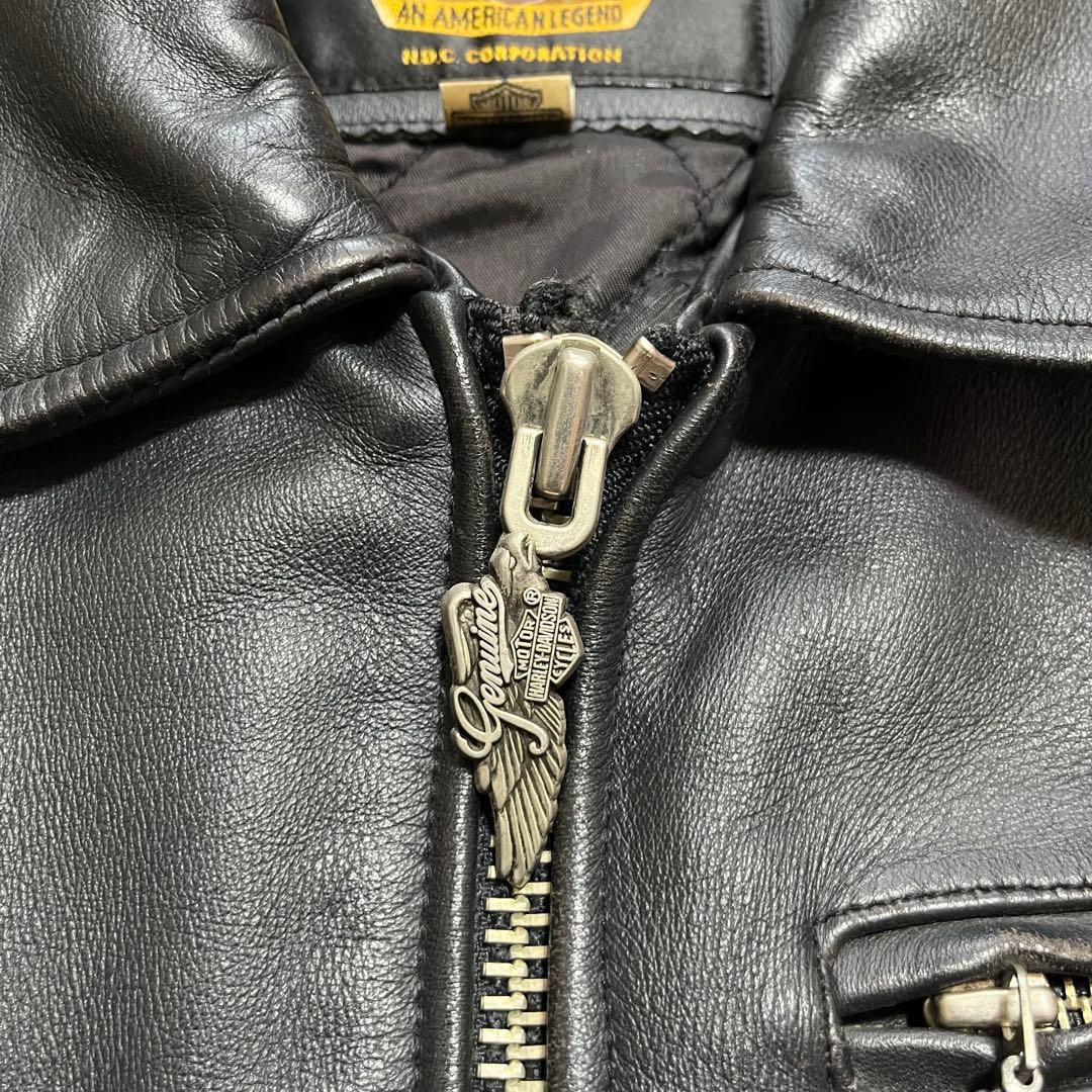 Harley-Davidson シングルライダースジャケット　S ブラック　黒