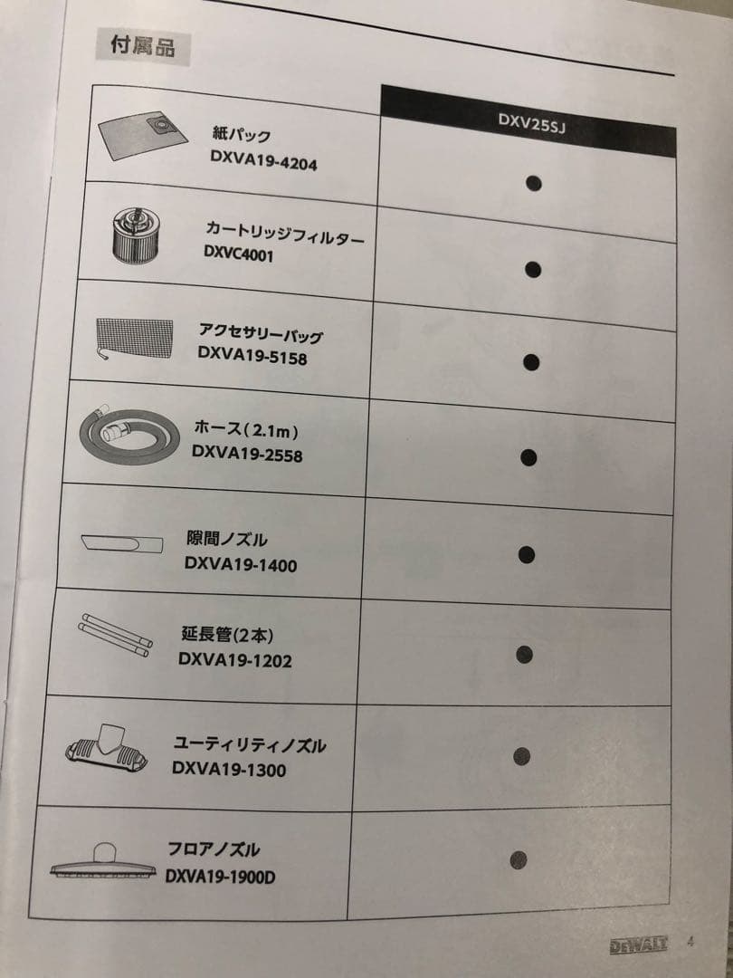 DEWALT デウォルト湿乾両用クリーナー　掃除機　25L