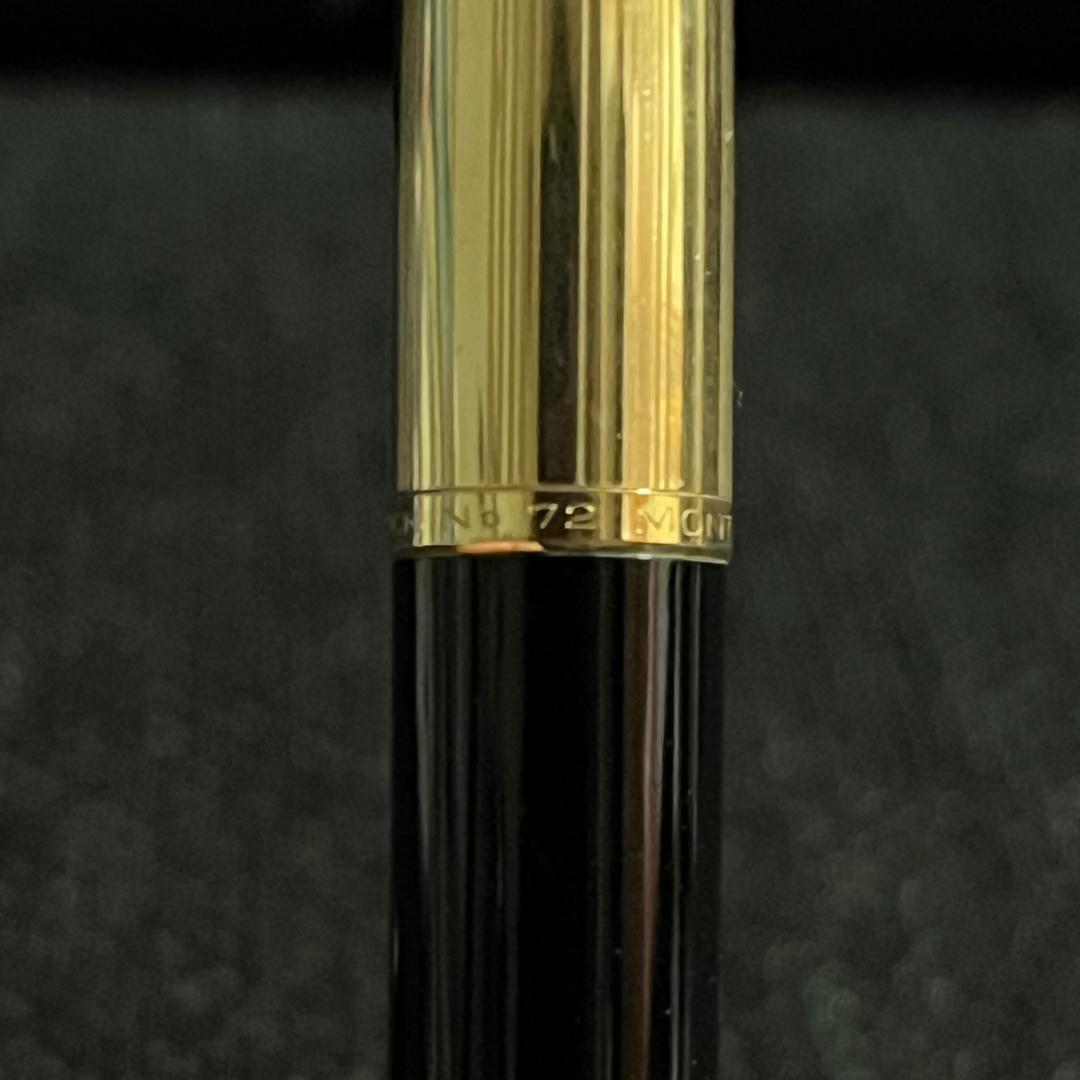 美品 モンブラン 72 ブラック F 万年筆