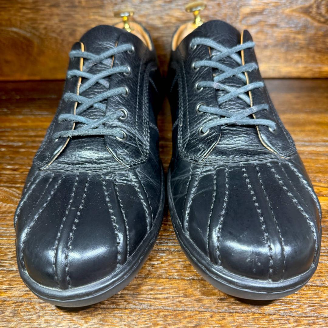 ◆REGAL◆リーガル 25.5cm レザースニーカー 黒 ブラック 革靴