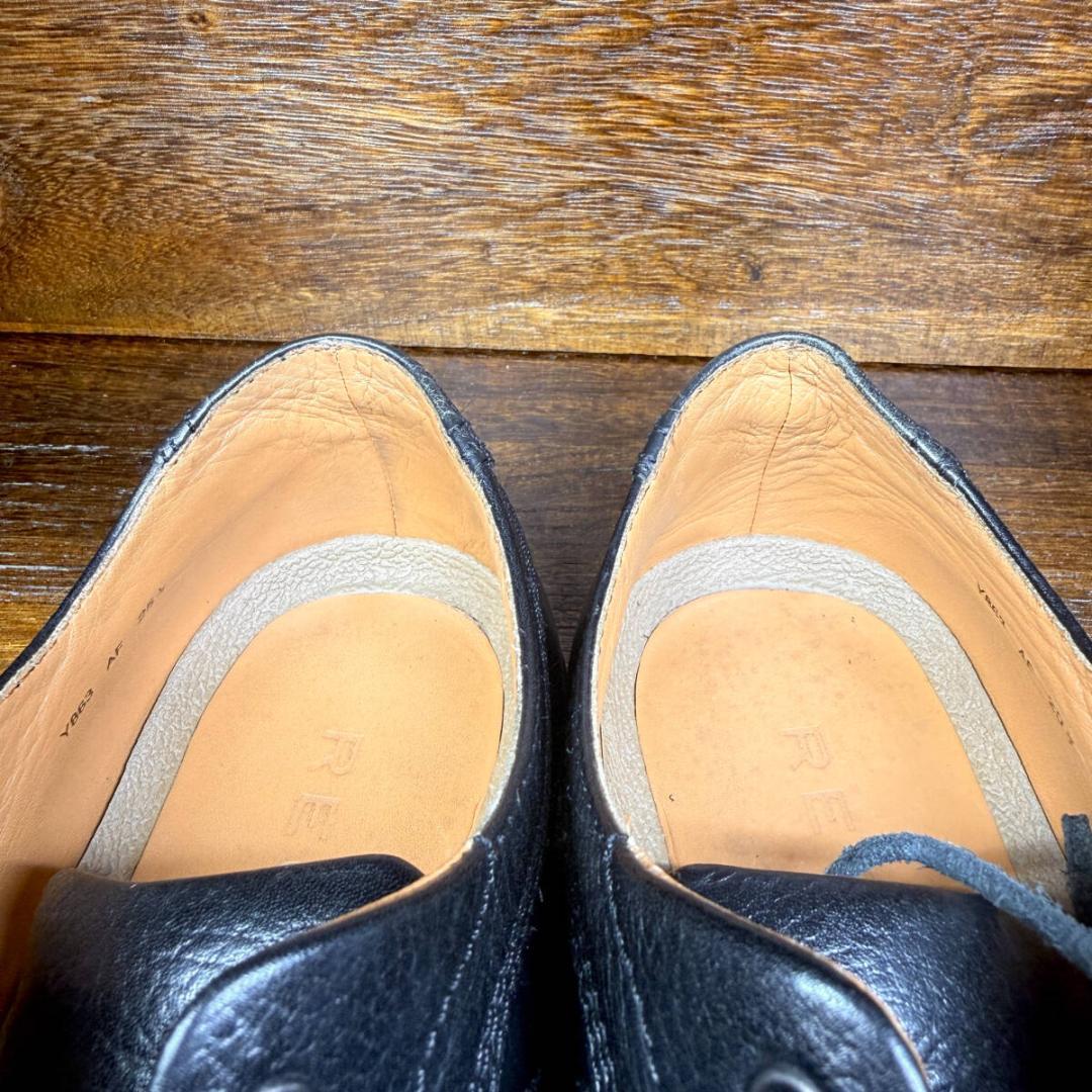 ◆REGAL◆リーガル 25.5cm レザースニーカー 黒 ブラック 革靴