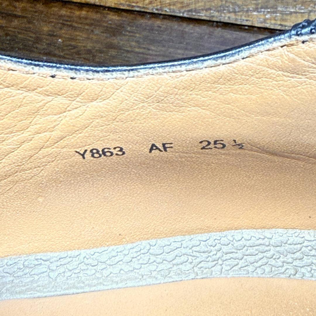 ◆REGAL◆リーガル 25.5cm レザースニーカー 黒 ブラック 革靴