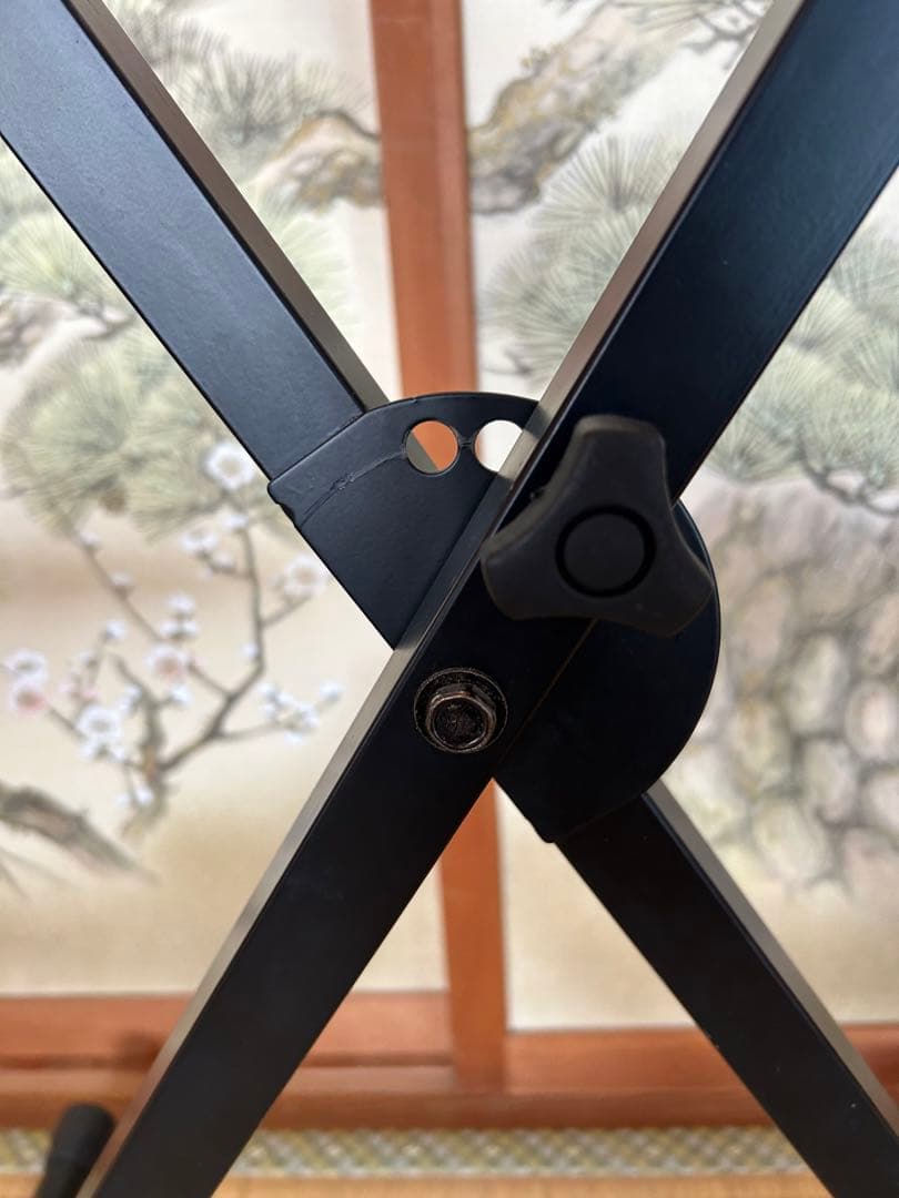 キーボードスタンド　ピアノ台　ピアノ椅子　ブラック