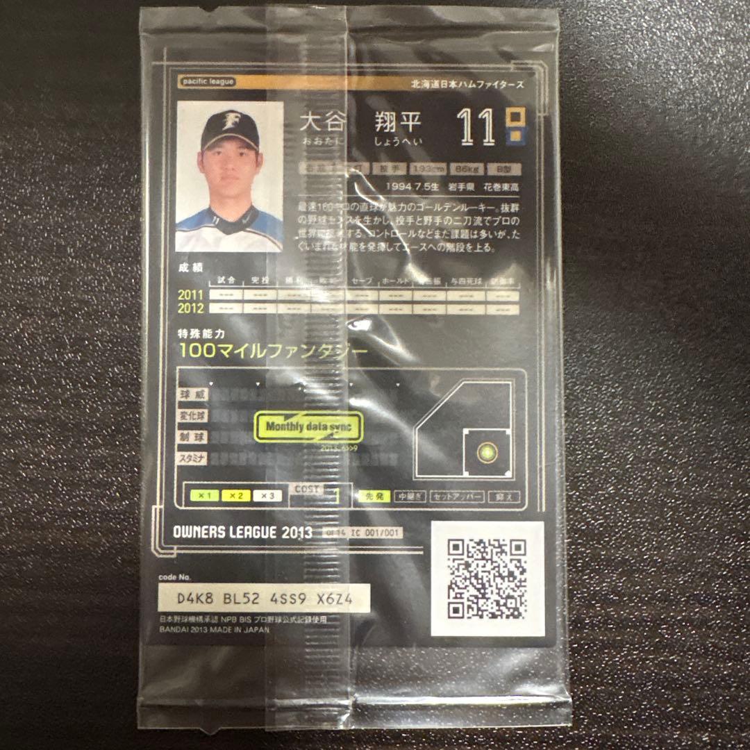 POKEさん専用　大谷翔平オーナーズリーグ2013 インフィニティ　投手版