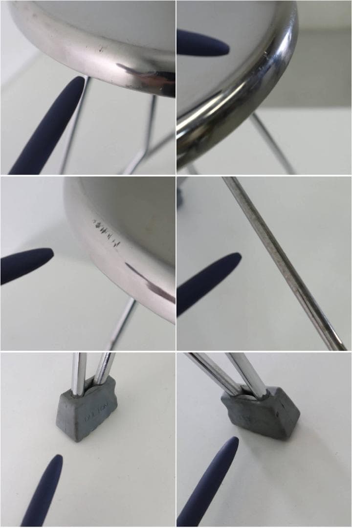 ダルトン クリッパー2 昇降式スツール クローム 100-253