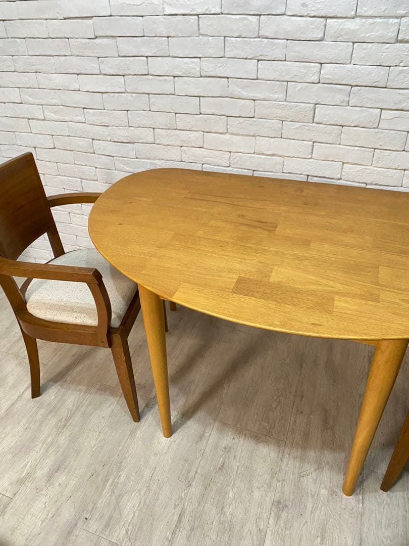 【東京都内23区配送無料】定価8万円　ベルメゾン　半円　ダイニング　テーブル