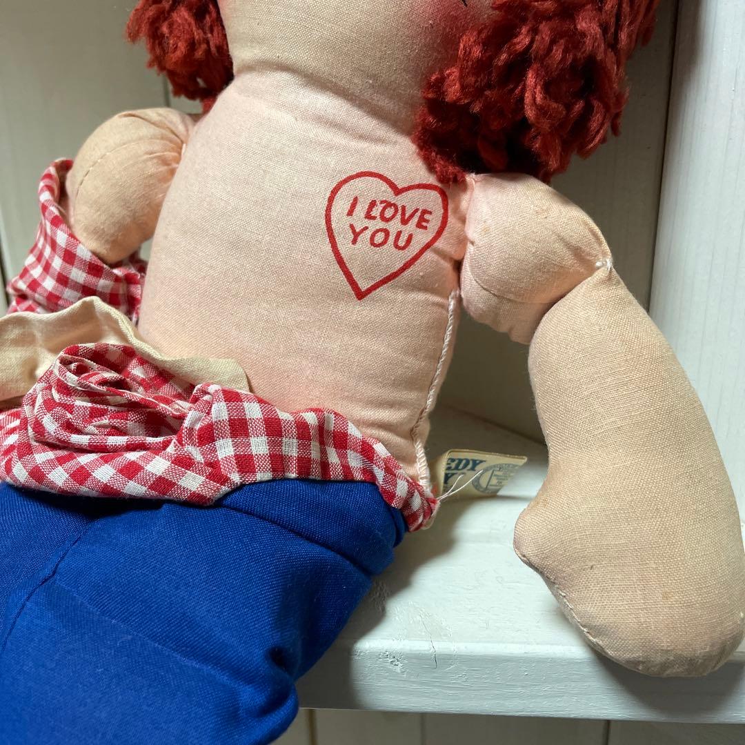 184♡ラガディ・アン＆アンディ　アンティークドール　ニッカーボッカー社製