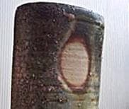 奥本健一　備前窯変花入（最上位作）M12