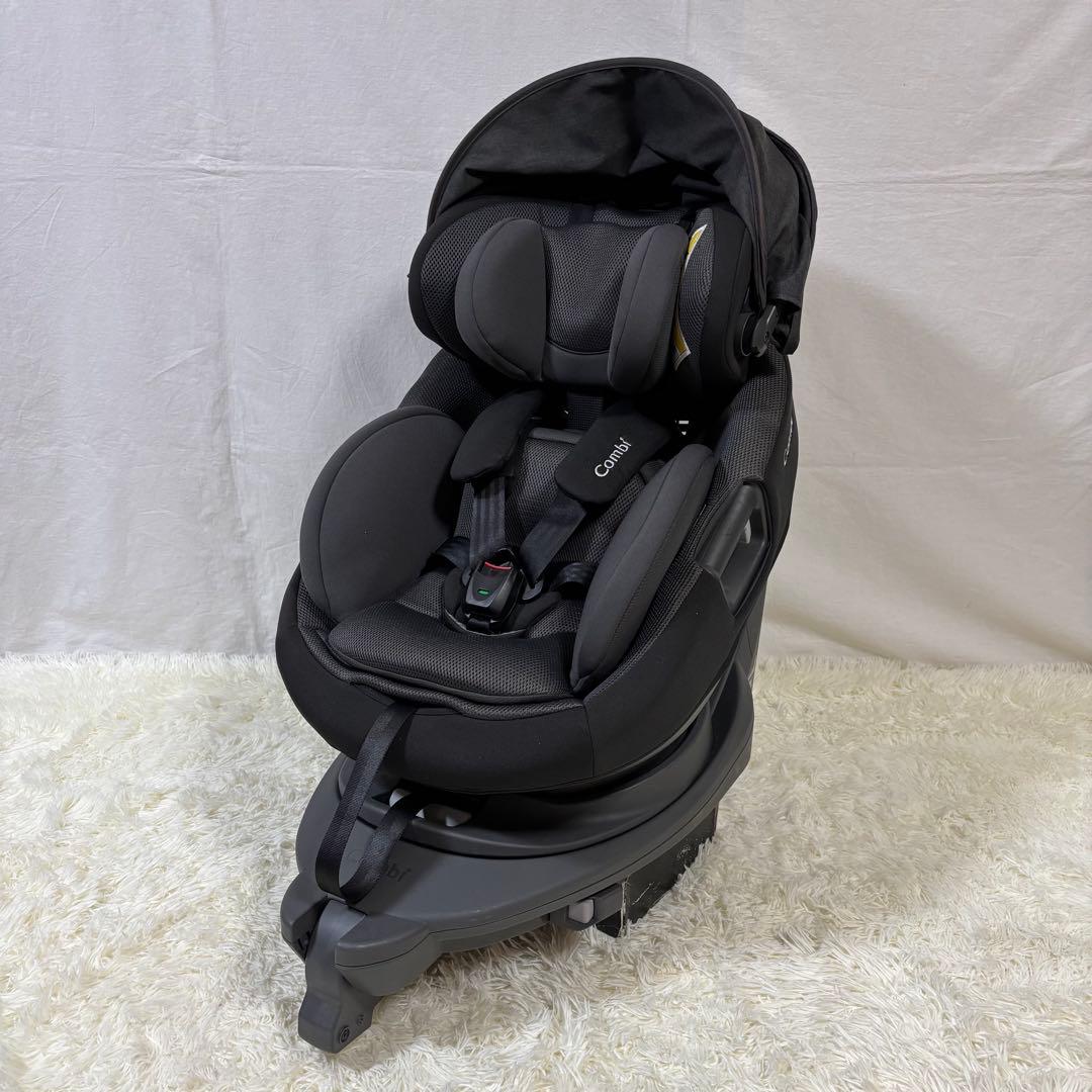 美品　Combi コンビ THE S ISOFIX エッグショック　ダークグレー