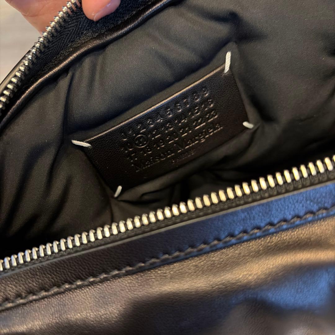 こ*ぎ様 Maison Margiela ブラック ショルダーバッグ ラムスラム