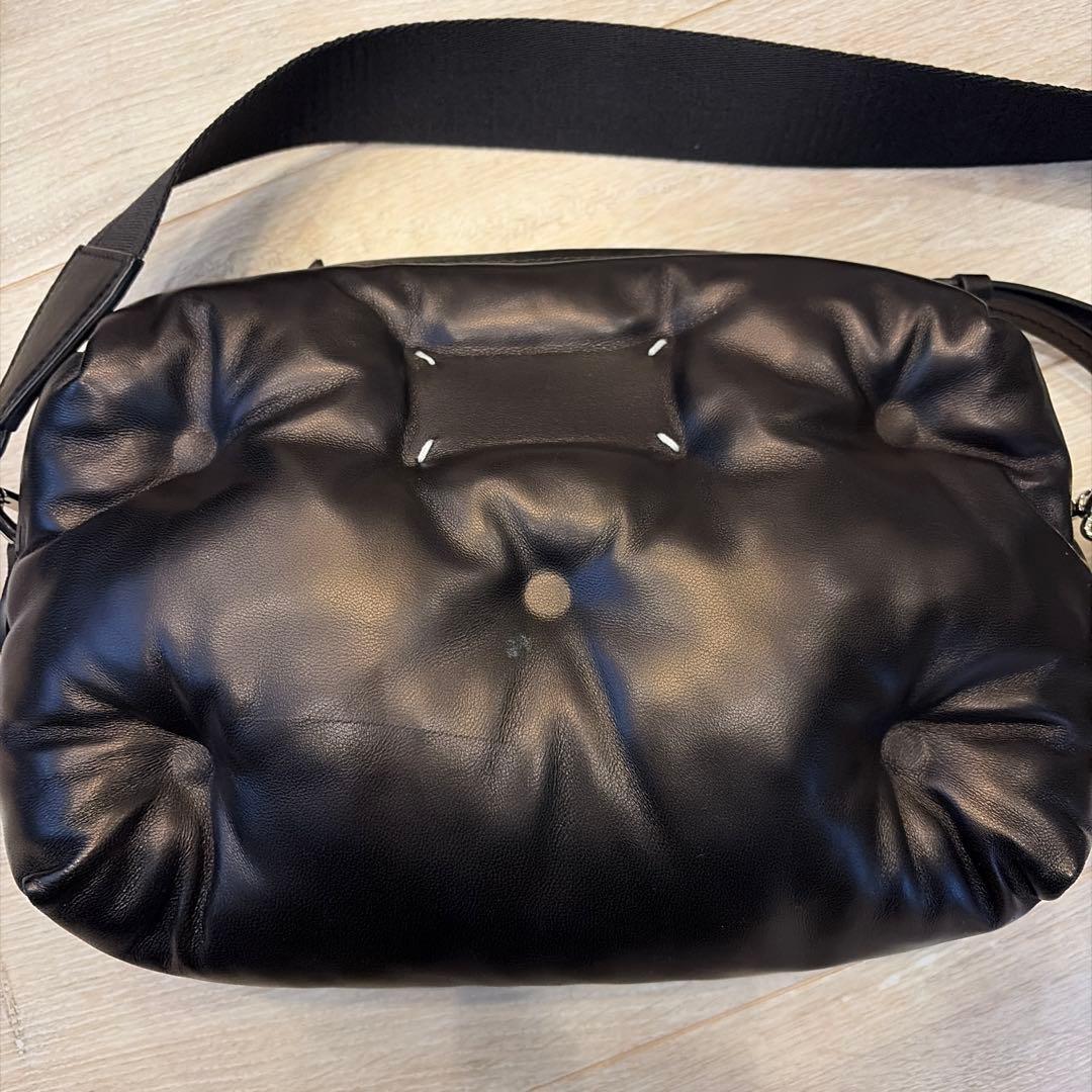 こ*ぎ様 Maison Margiela ブラック ショルダーバッグ ラムスラム