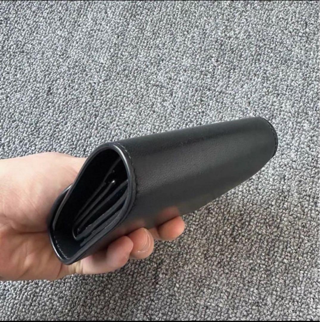 CELINE セリーヌ トリオンフ スモールウォレット三つ折り財布 ブラック