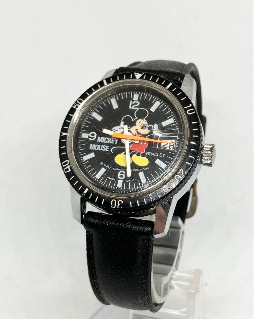 ブラッドレイ BRADLEY ミッキーマウス　手巻きダイバー　腕時計