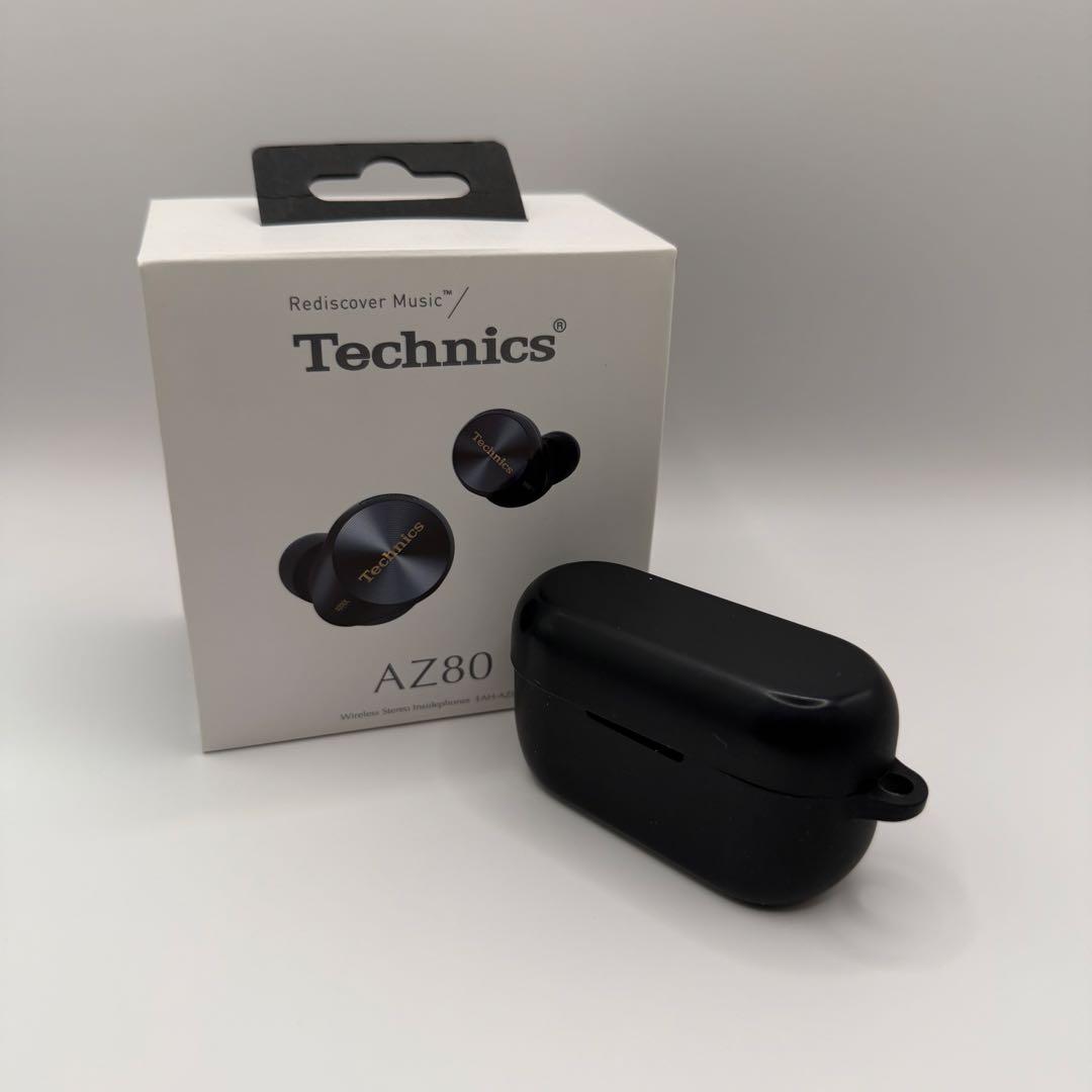 Technics AZ80 ワイヤレスイヤホン ブラック(シリコンケース付き)