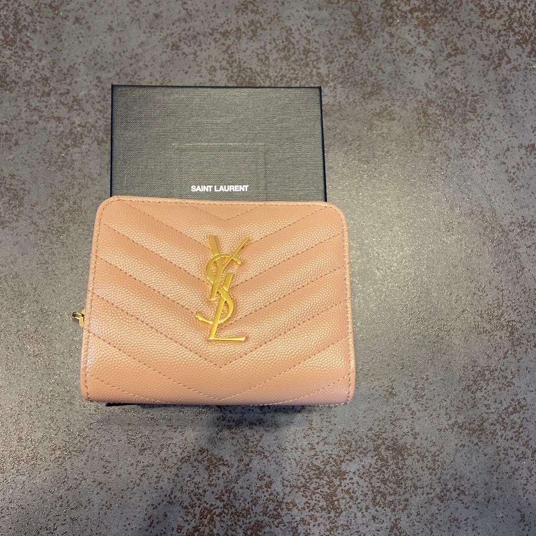 新品　サンローラン　2つ折り財布
