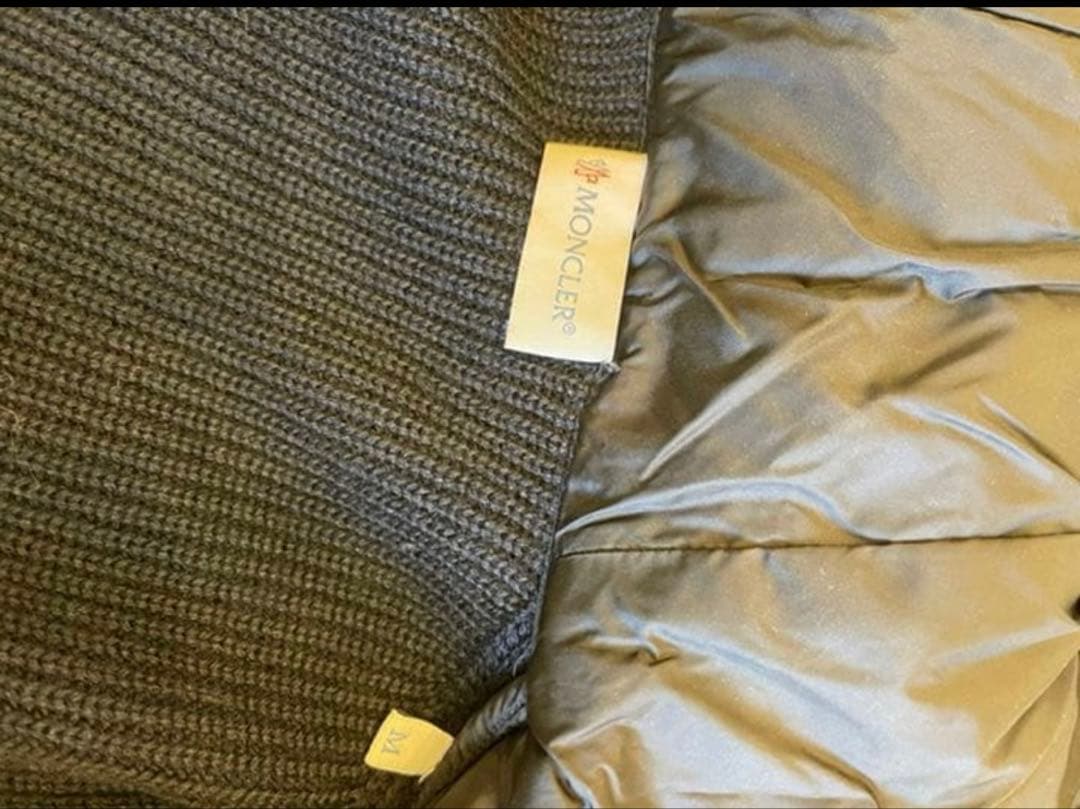 MONCLERニットダウン　黒