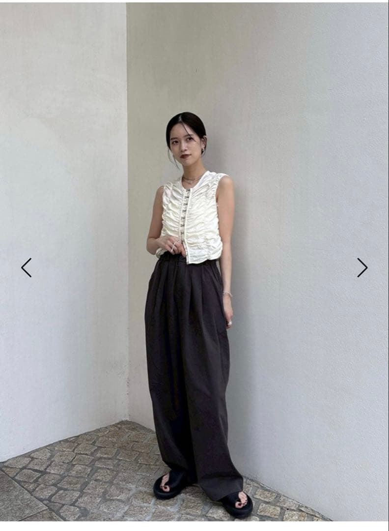 【todayful】Piping Shining Blouse