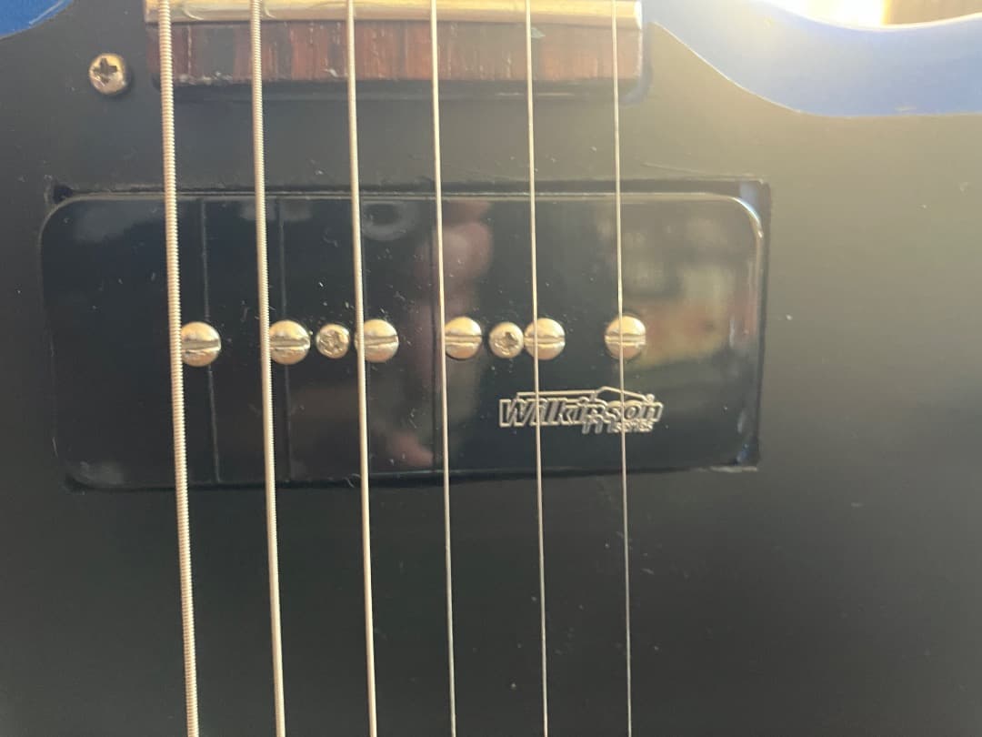 わ*ー様 ジャンク品！bunny firebird ブルー ソリッドボディ エレ