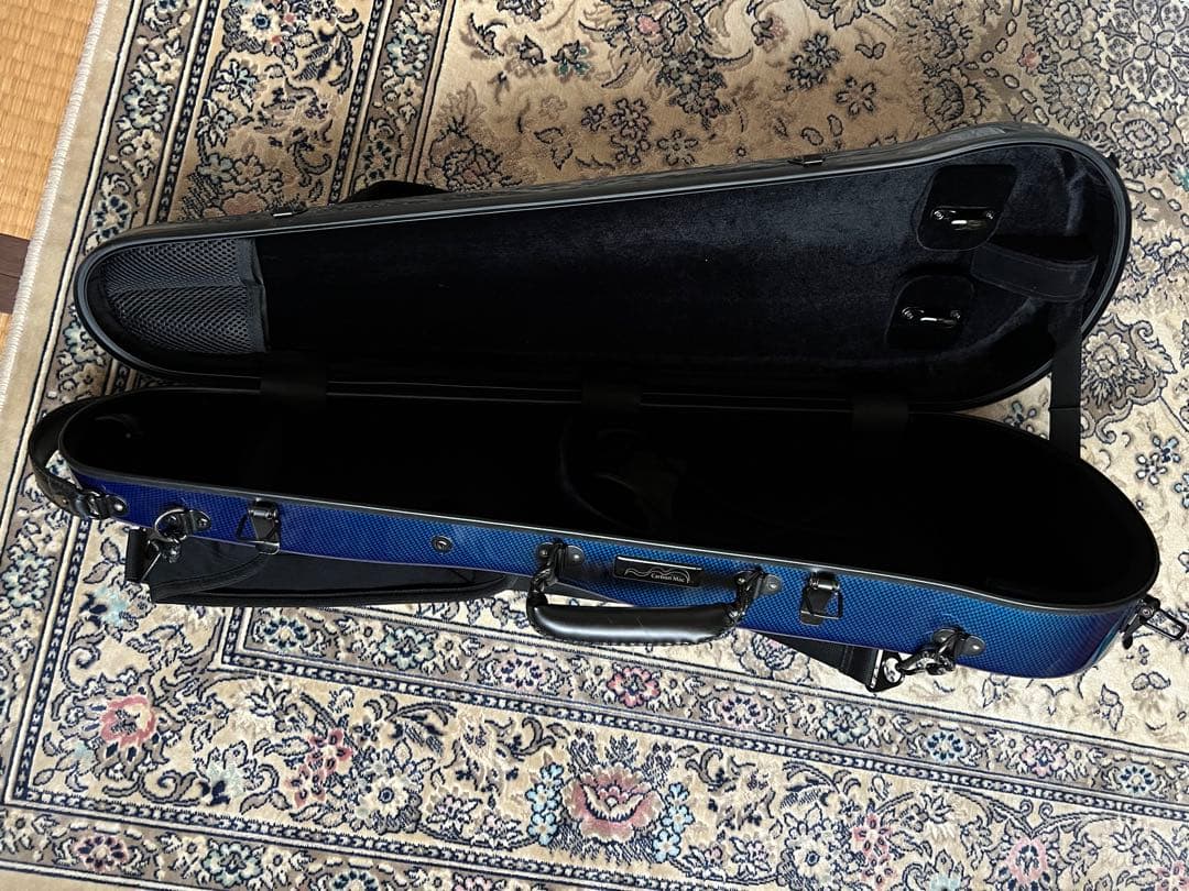 ブルー バイオリンケース ハードケース　カーボンマック　良好