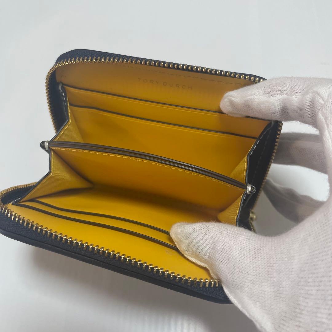 極美品　トリーバーチ　ケース　カードケース　この字型　ネイビー