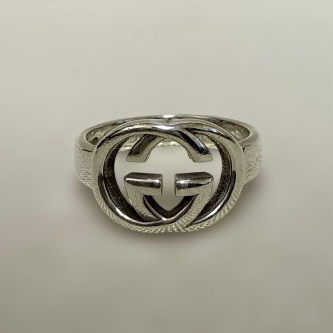 【やんつけ】GUCCI GGロゴリング シルバー 21