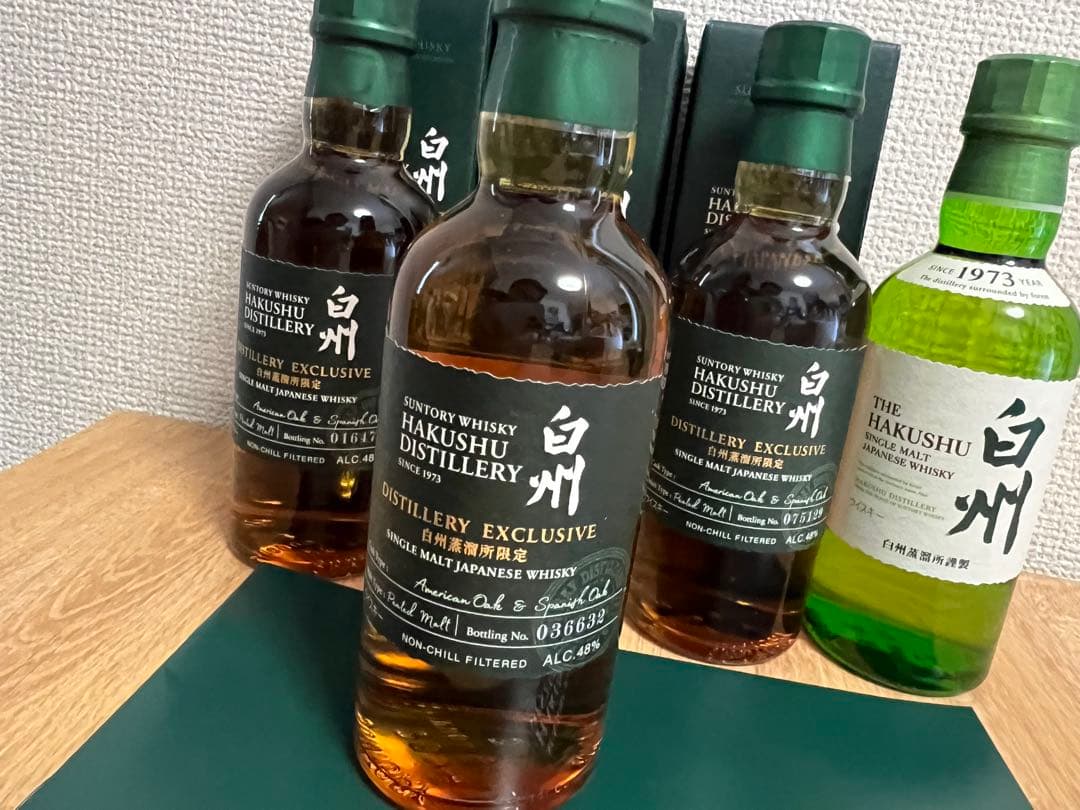 サントリー 白州蒸溜所限定 ウイスキー 3本　白州ミニボトル　1本