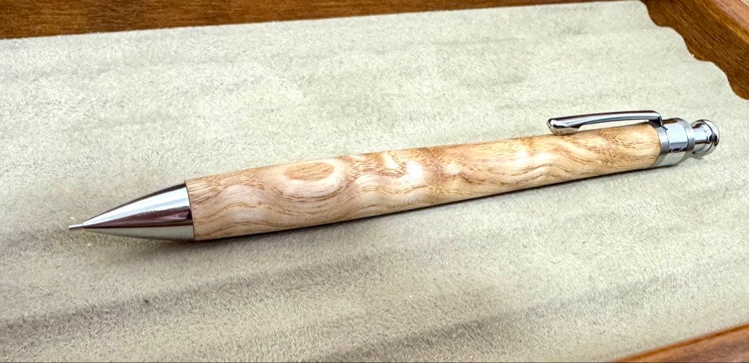 ☆工房楔 タモ 杢 ペンシル楔 シャーペン 0.5 新品☆