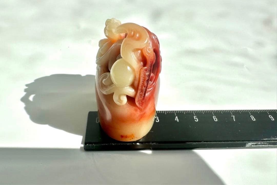 【螭虎献瑞】 古獣　美品　寿山石　高級印材　篆刻　印石　印石