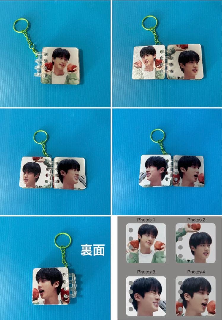 BTS JIN アクリルフォトアルバムキーホルダー（R）