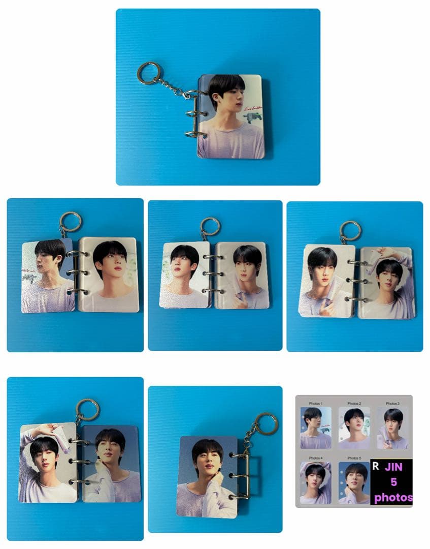 BTS JIN アクリルフォトアルバムキーホルダー（R）