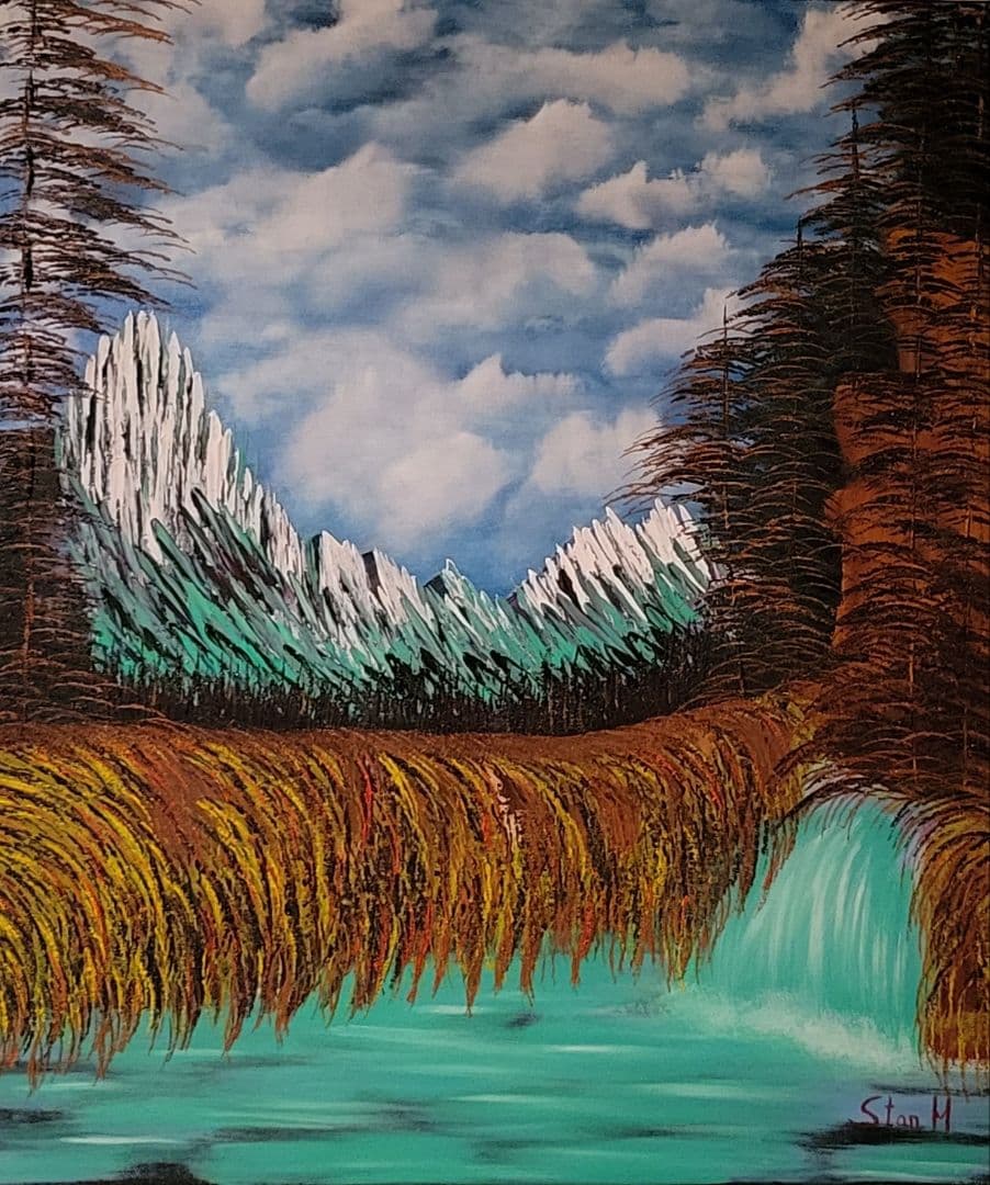 絵画 Spring in the valley