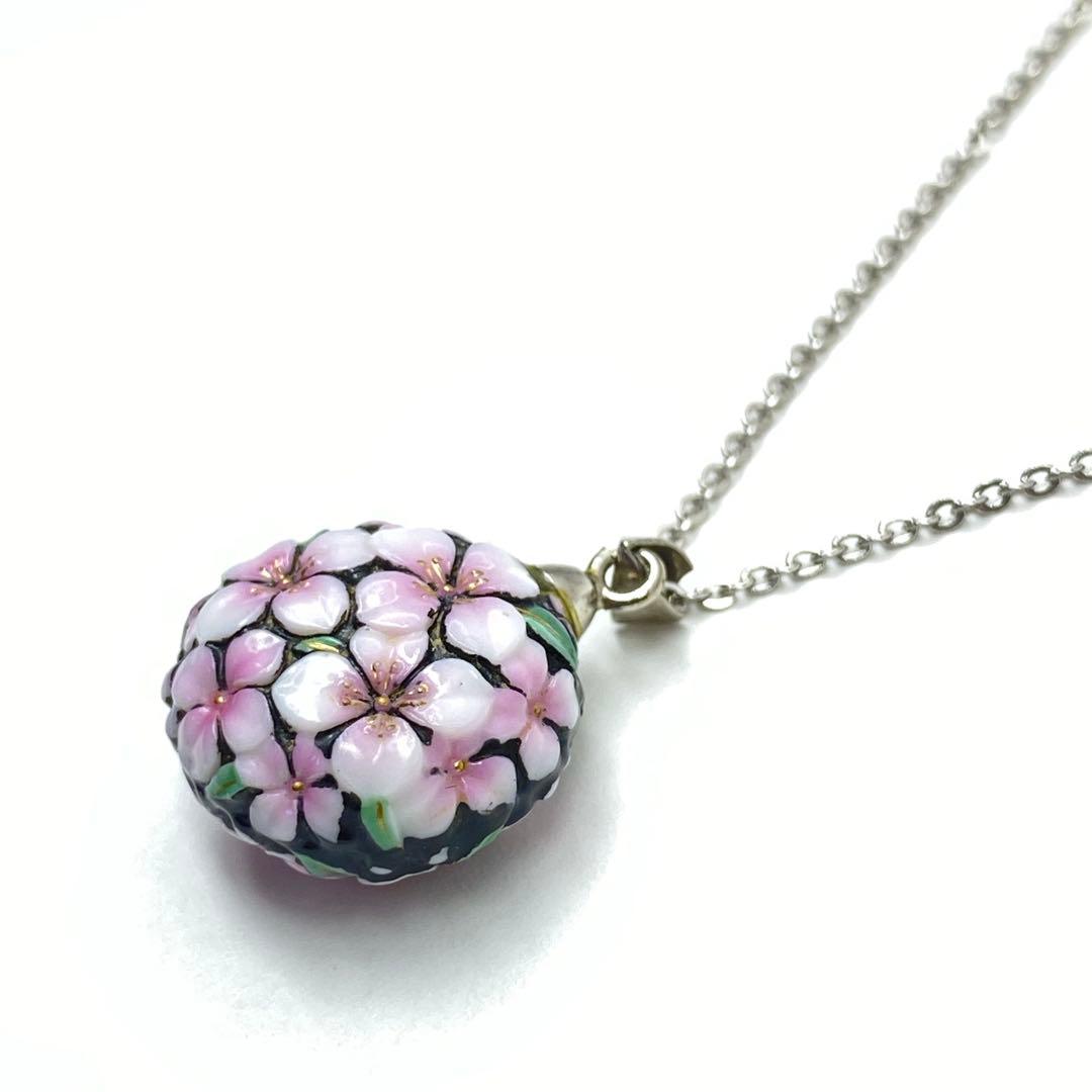 俊兼　トシカネジュエリー 有田焼 花 陶器 ネックレス