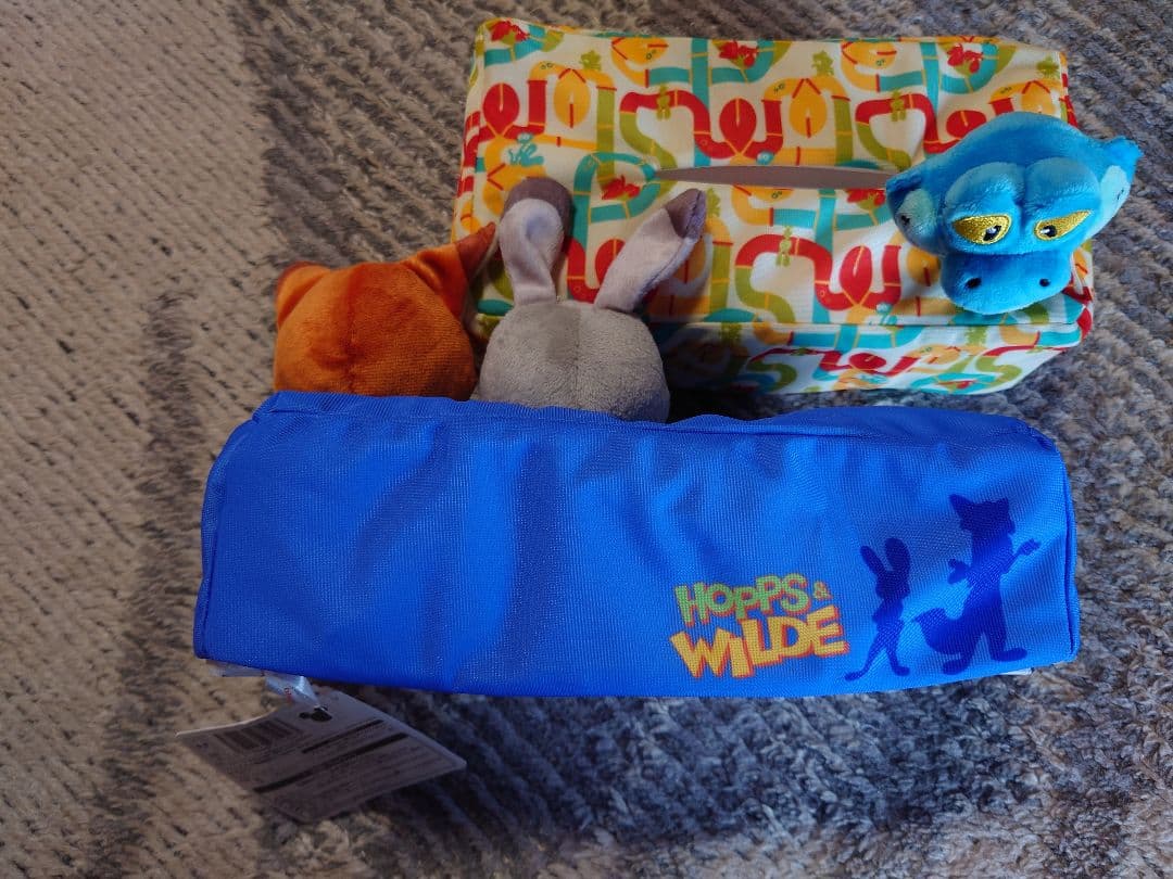 ズートピア2 プライズ ぬいぐるみ、カバン、ケース ニック・ジュディ・ゲイリー